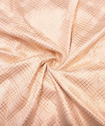 Dyeable Chanderi Jacquard Material